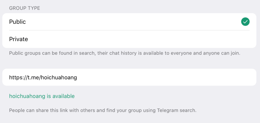 bot telegram public group